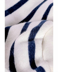 ba&sh Tamar Puff Sleeve Sweatshirt in blue cream - women's top - view 6