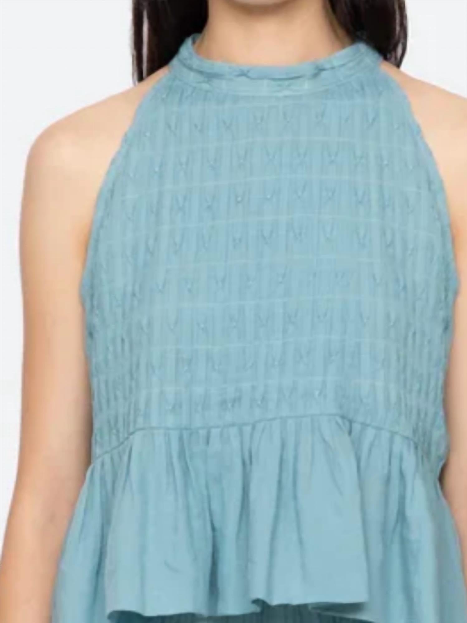 Sea - Pintuck Tank Top