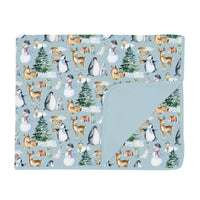 Kickee - Toddler's Spring Sky Winter Wonderland Blanket