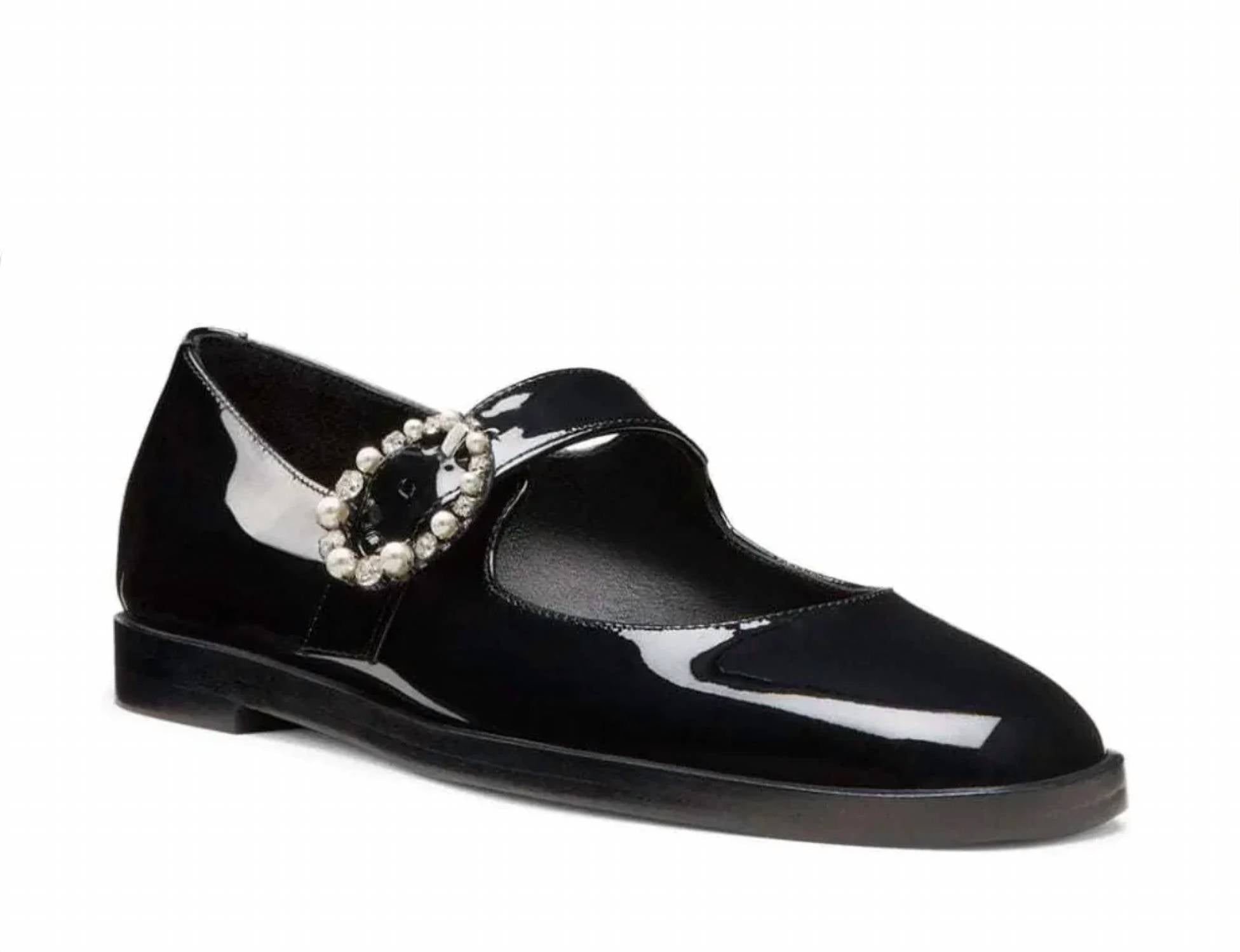 Stuart Weitzman - Women's Loralei Crystal Mary Jane Flats