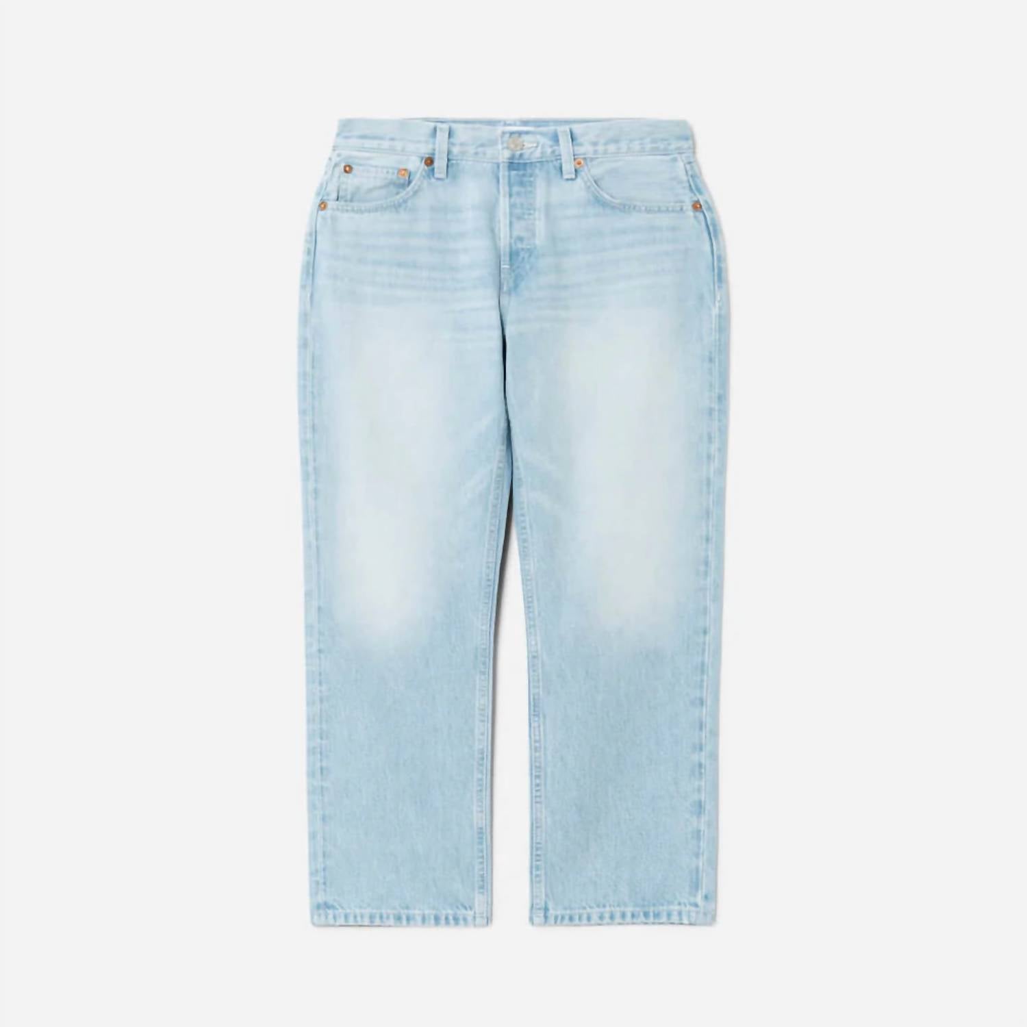 Re/Done - Easy Straight Crop Jeans