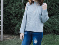 Mountain Valley - Cold Shoulder Knit Sweater