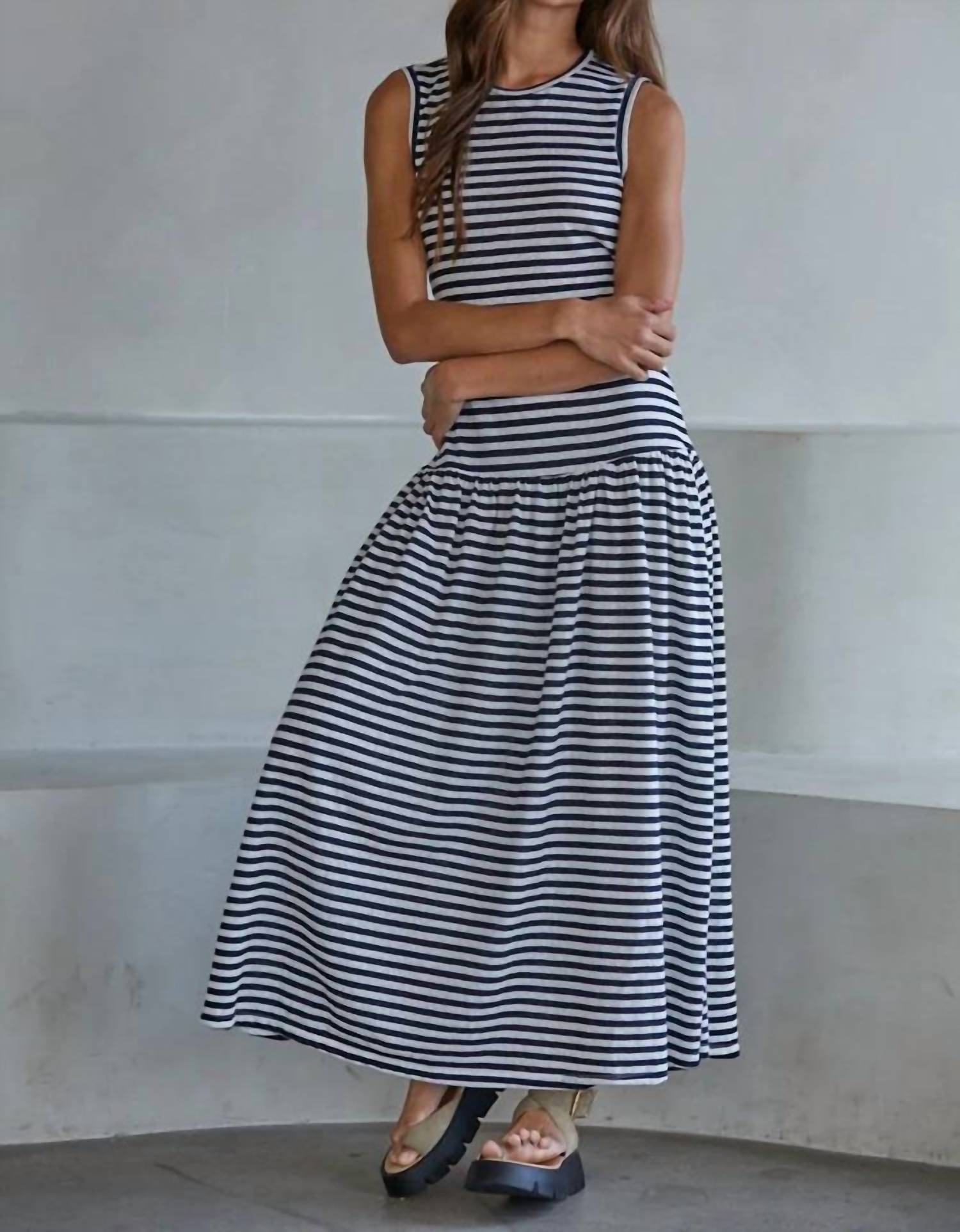 By Together - Sutton Striped Maxi Dress