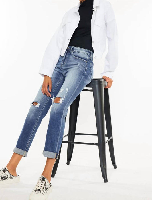 Kancan - Raven Ultra High Rise Slim Straight Leg Jeans