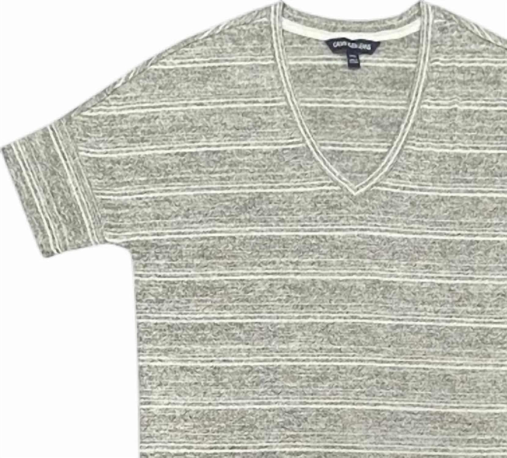 Calvin Klein - Women's V Neck Knit Top