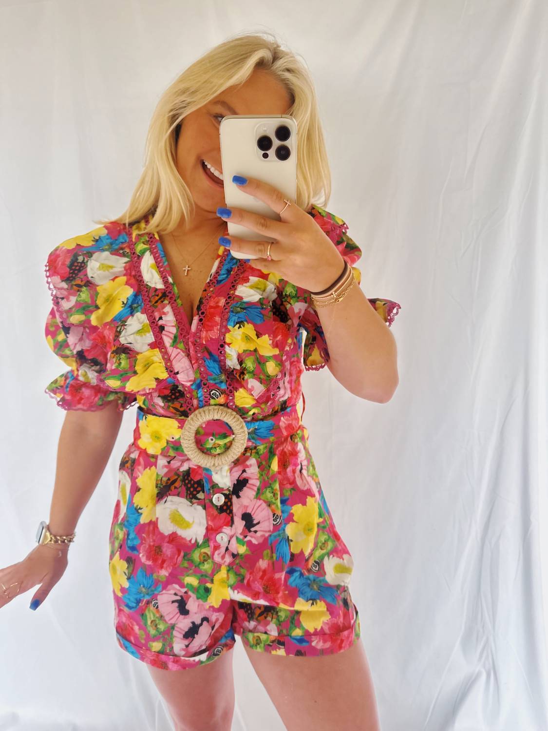 Fate By Lfd - Women's All Things Colorful Florals Romper