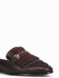 Sam Edelman Women's Lainey Nappa Suede Loafers in cafe noir - women's flats - view 5