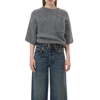 Closed - Short-Sleeve Alpaca-Mix Knit Sweater