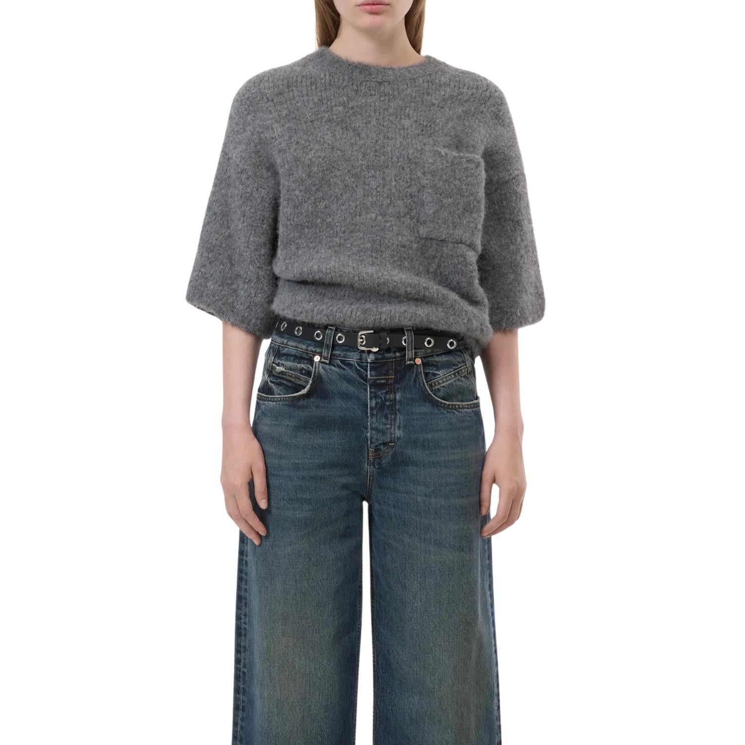 Closed - Short-Sleeve Alpaca-Mix Knit Sweater