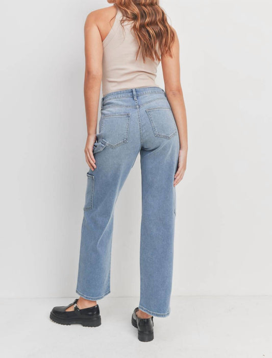 Just Black Denim - Cargo Straight Leg Jeans