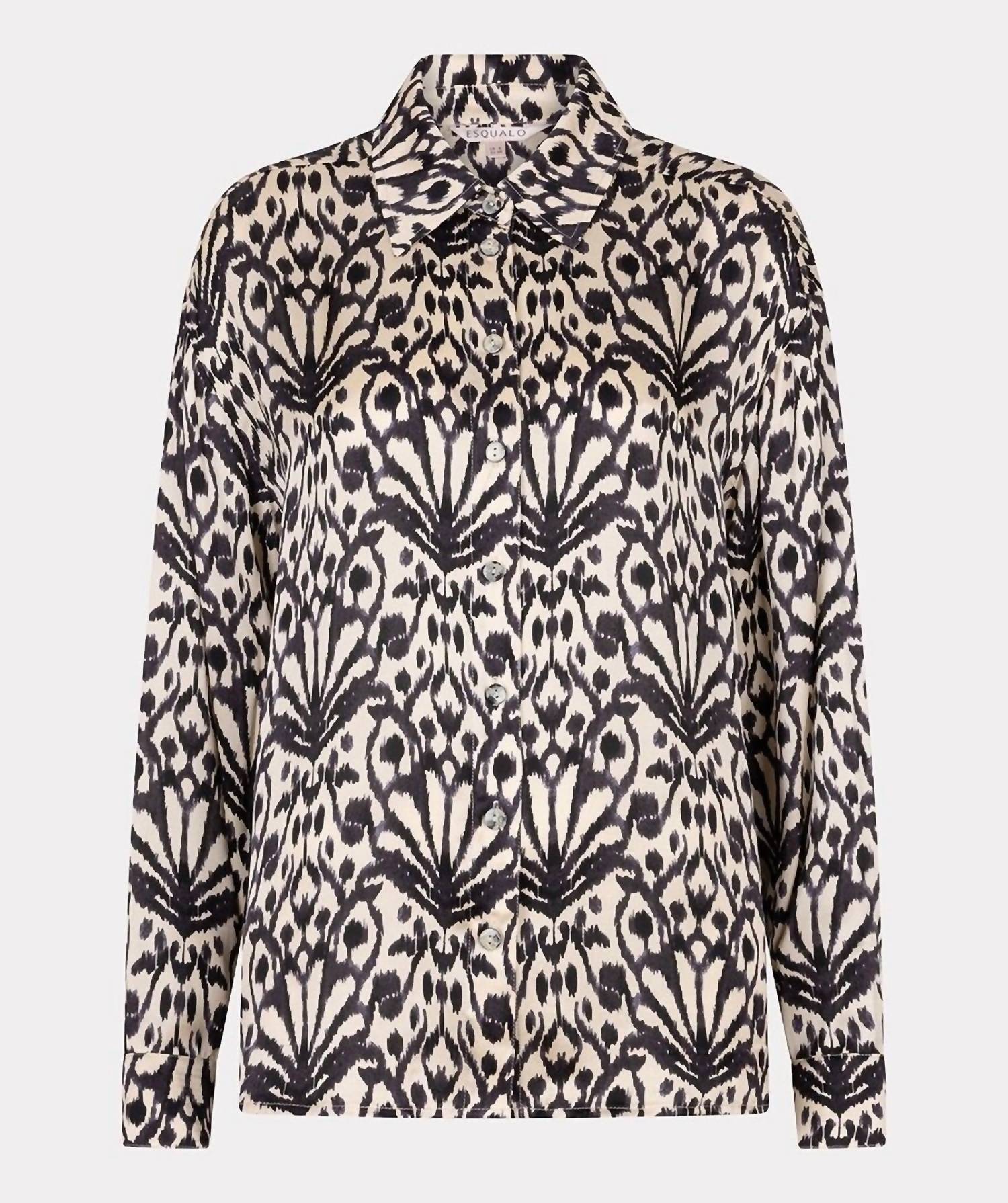 Esqualo - Blyra Oversized City Sign Blouse