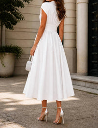 N By Nancy - Sculpted Belted A-line Maxi Dress
