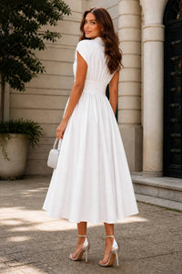 N By Nancy - Sculpted Belted A-line Maxi Dress