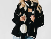 Pretty Simple Dorthy Dot Scarf in black white - women's scarf