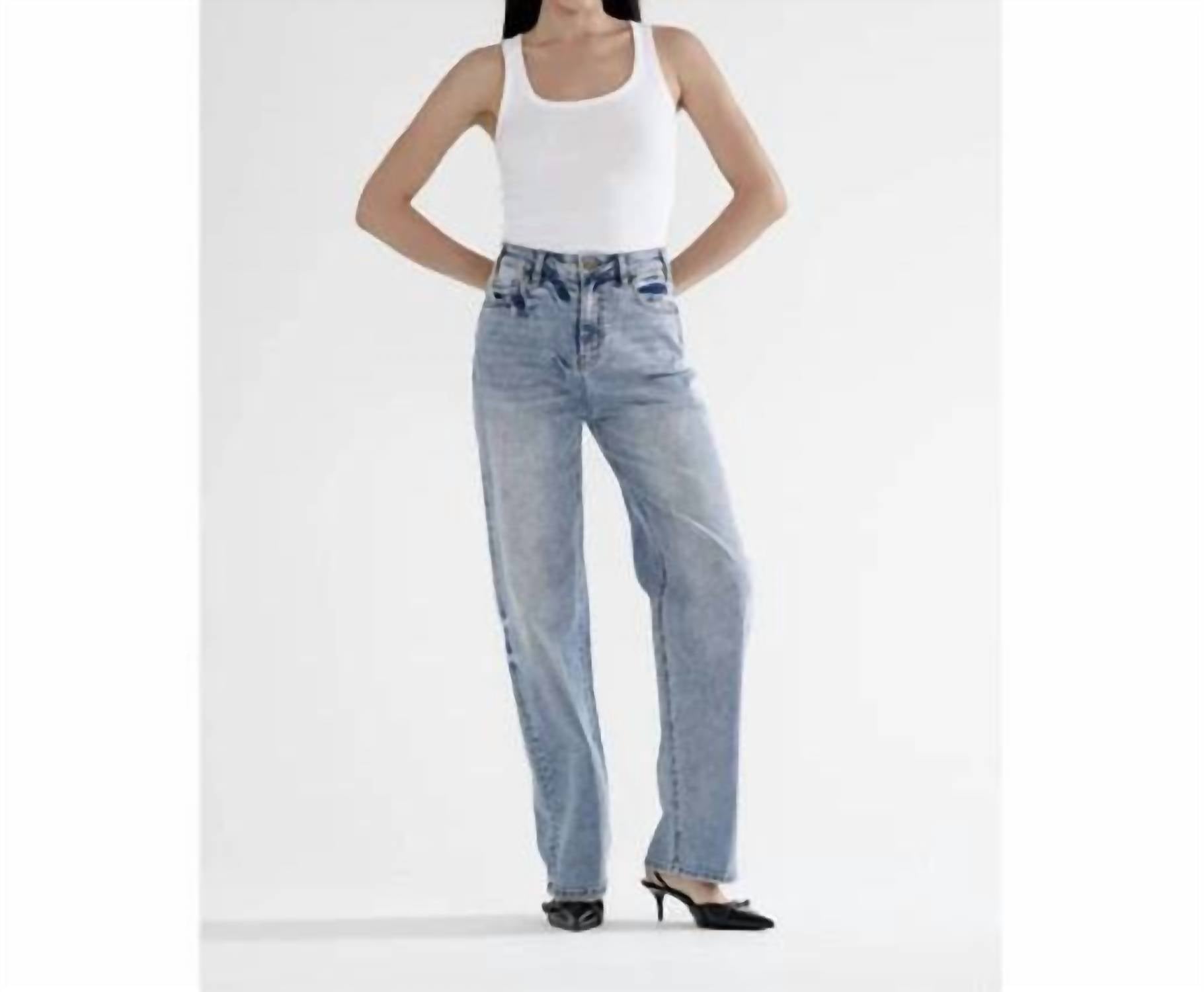 Mica Denim - Straight Leg Loose Fit Jeans