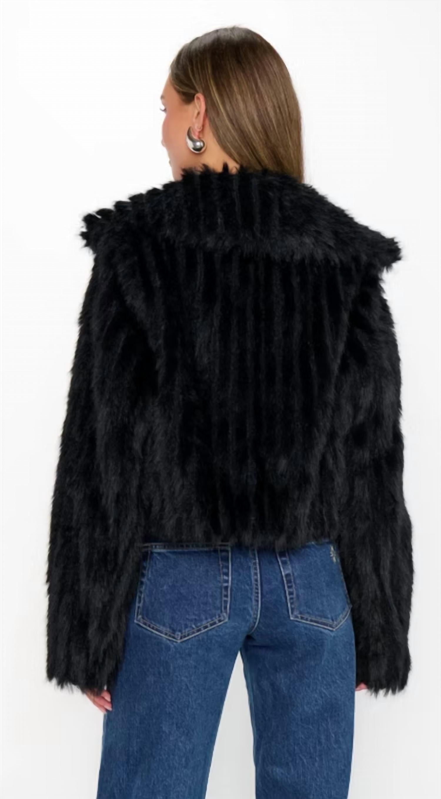 Show Me Your Mumu - Salt Lake City Cropped Faux Fur Jacket