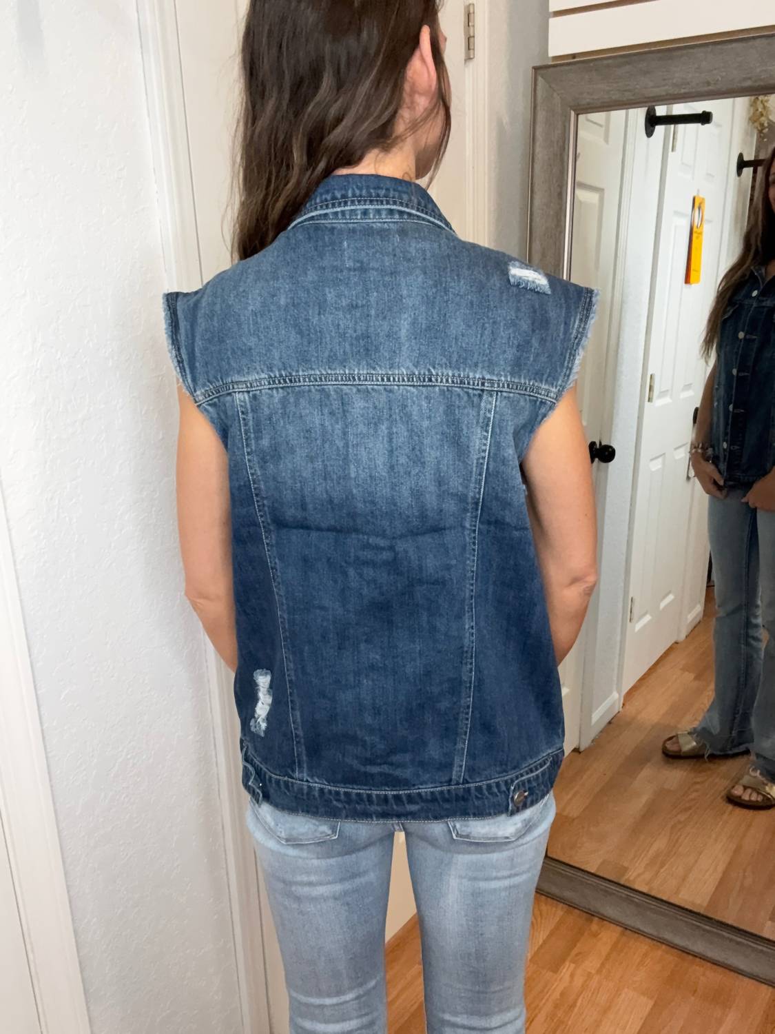 Risen - Distressed Oversizes Denim Vest