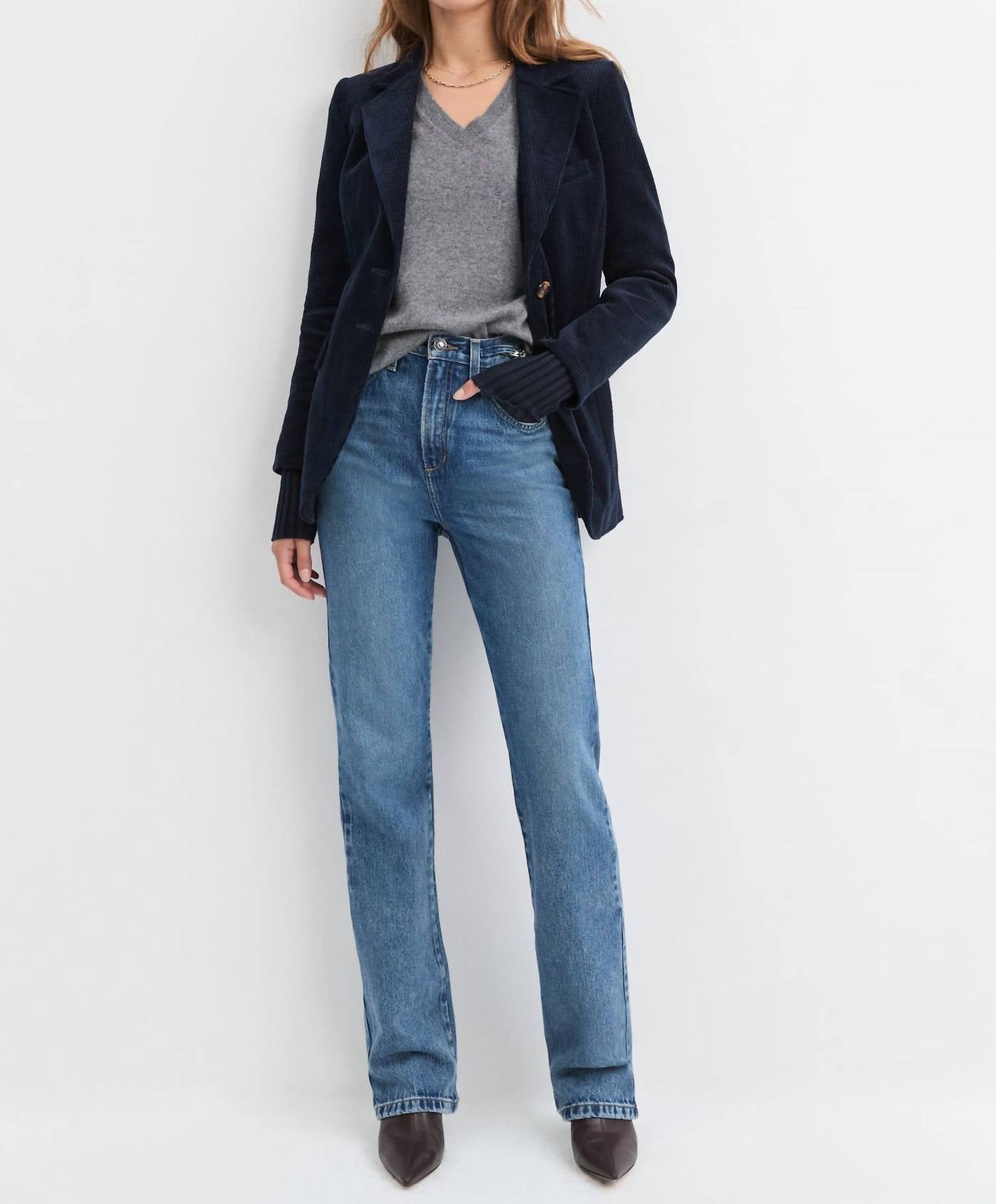 Favorite Daughter - Cord City Long Sleeve Blazer