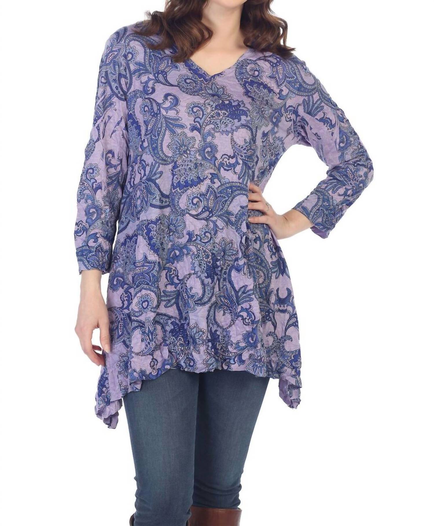 Jess & Jane - Affinity Crushed Melange Tunic
