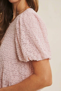 In February - Be Still Bubble Puff Sleeve Top