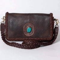 American Darling - Women's Smooth Leather Braid Purse
