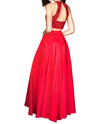 Sherri Hill - Two-Piece Lace Appliqued Prom Dress