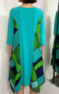 Ic Collection - Colorblock Midi Dress