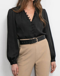 Greylin - Aryanna Button Front Blouse
