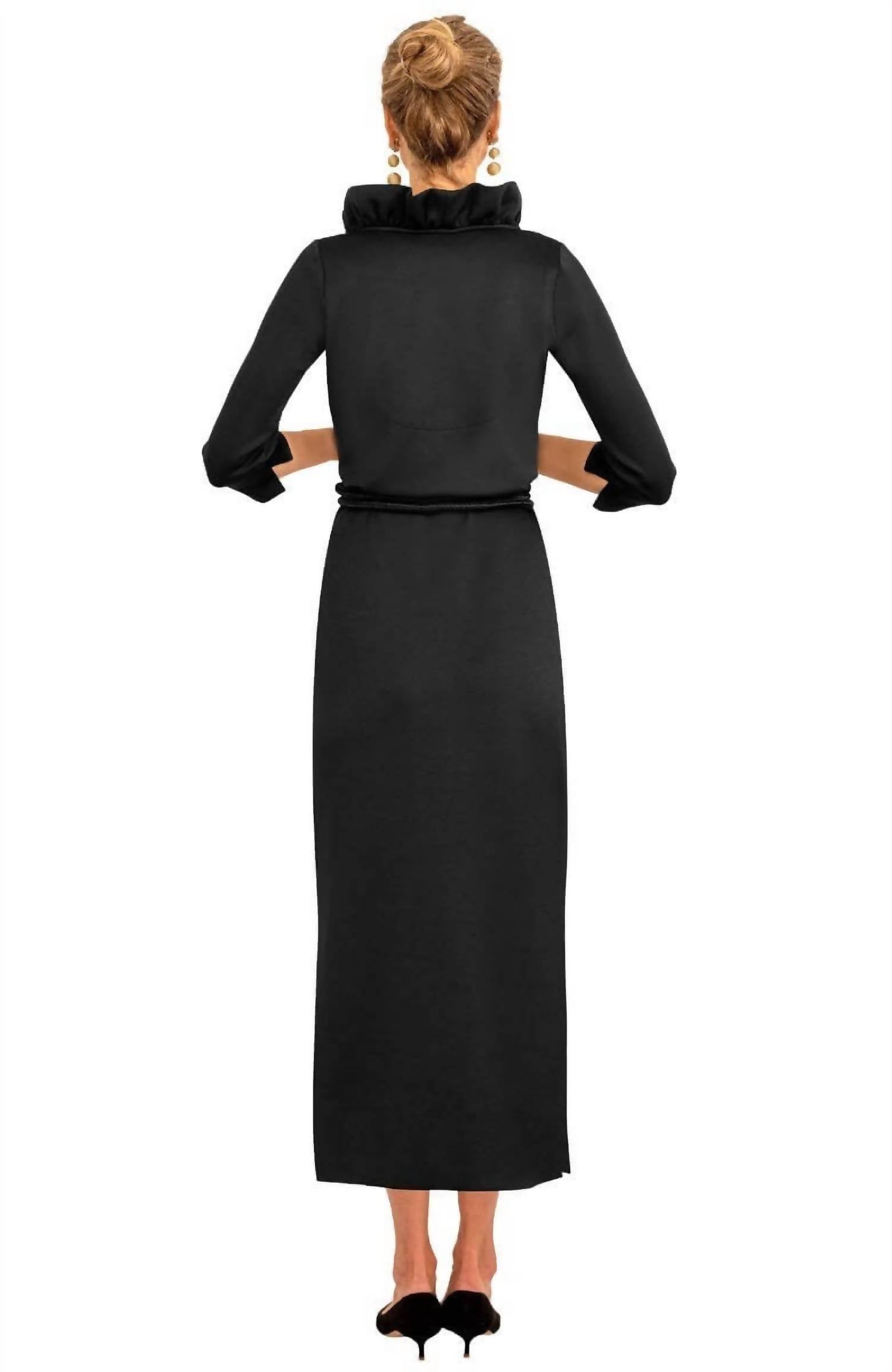 Gretchen Scott - Ruffneck Solid Dress