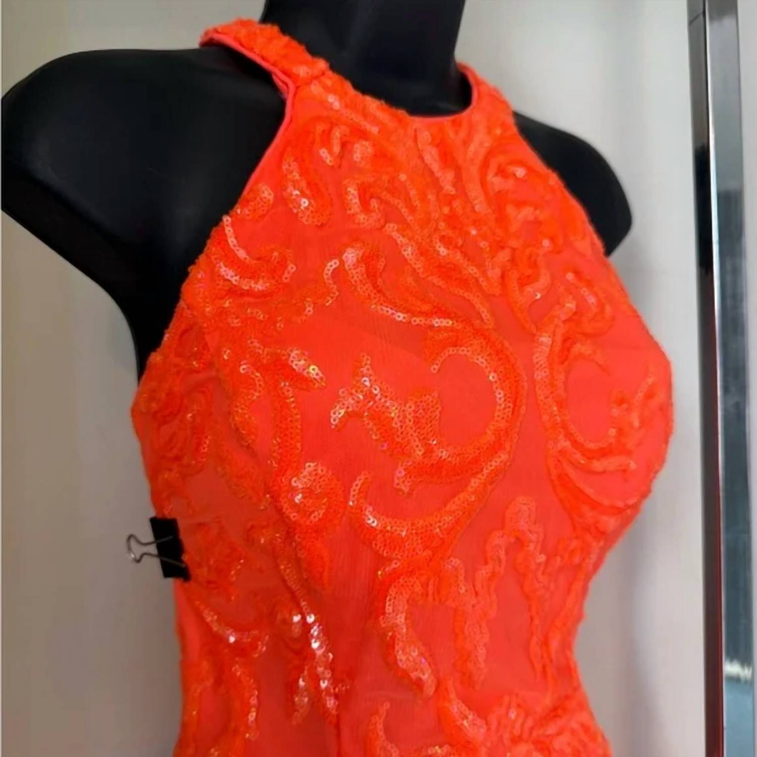 Ava Presley - Halter Sequin Homecoming Dress