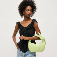 Urban Expressions - Women's Lizbeth Woven Knot Clutch