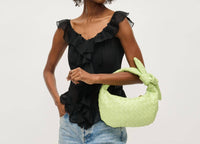 Urban Expressions - Women's Lizbeth Woven Knot Clutch