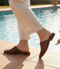 Seychelles - Women's Meet Me Half Way Woven Leather Mules