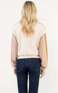 Thml - Colorblocked Mock Neck Sweater