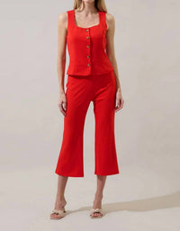 Sugarlips - Hemary Cropped Flare Pants