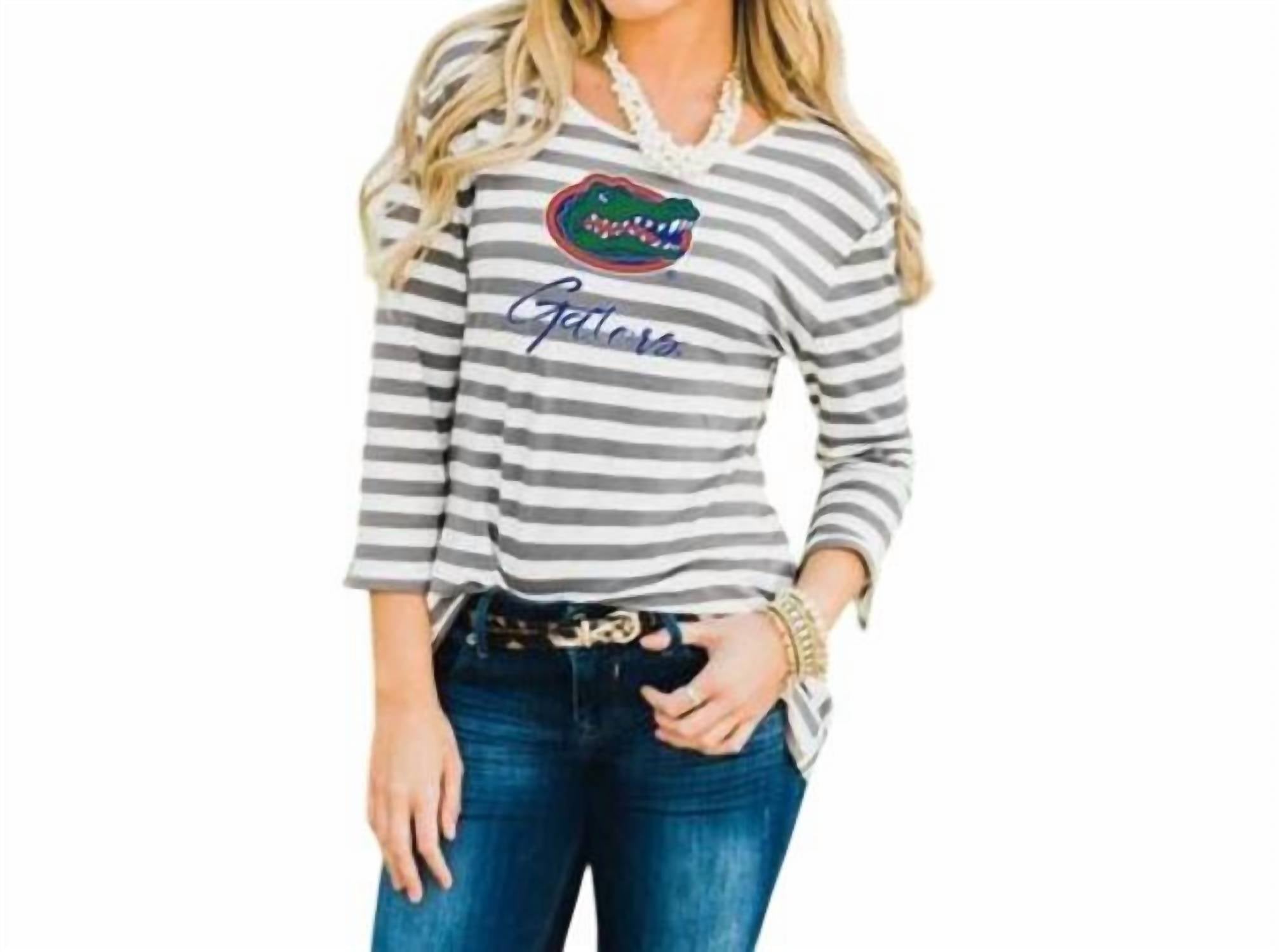 Gameday Couture - University of Florida Stay A While Top