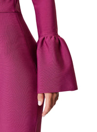 Elliatt - Ella Off-shoulder Bell Sleeve Gown