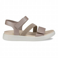 ECCO Women's Flowt Sandal in grey rose metallic - women's sandal - detail view