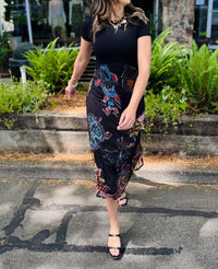 Desigual - Tee Top Mesh Floral Dress