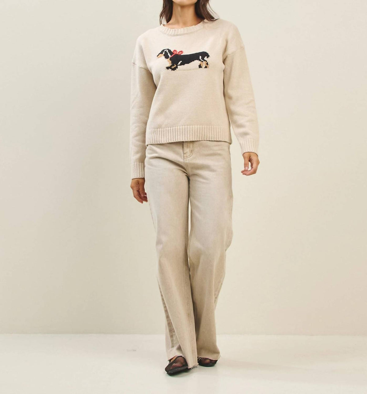 Able - Lily Dog Crewneck Sweater