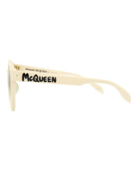 Alexander Mcqueen - Women's Round-frame Acetate Sunglasses