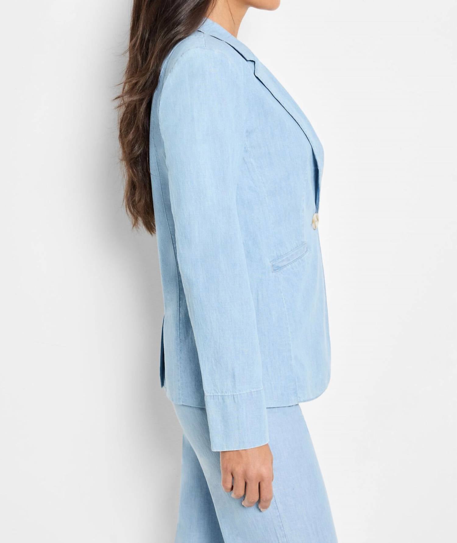 Nic + Zoe - Denim Linen Blazer