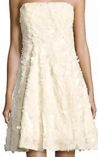 Nicole Miller - Strapless Embellished Mini Dress