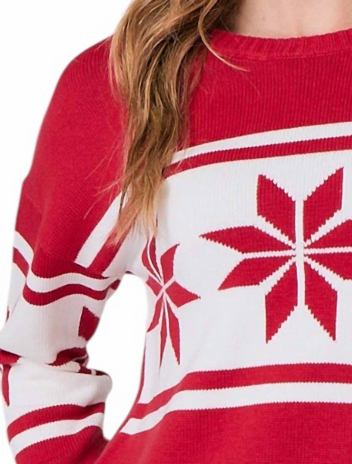 J. Society - Snowflake Crew Sweater