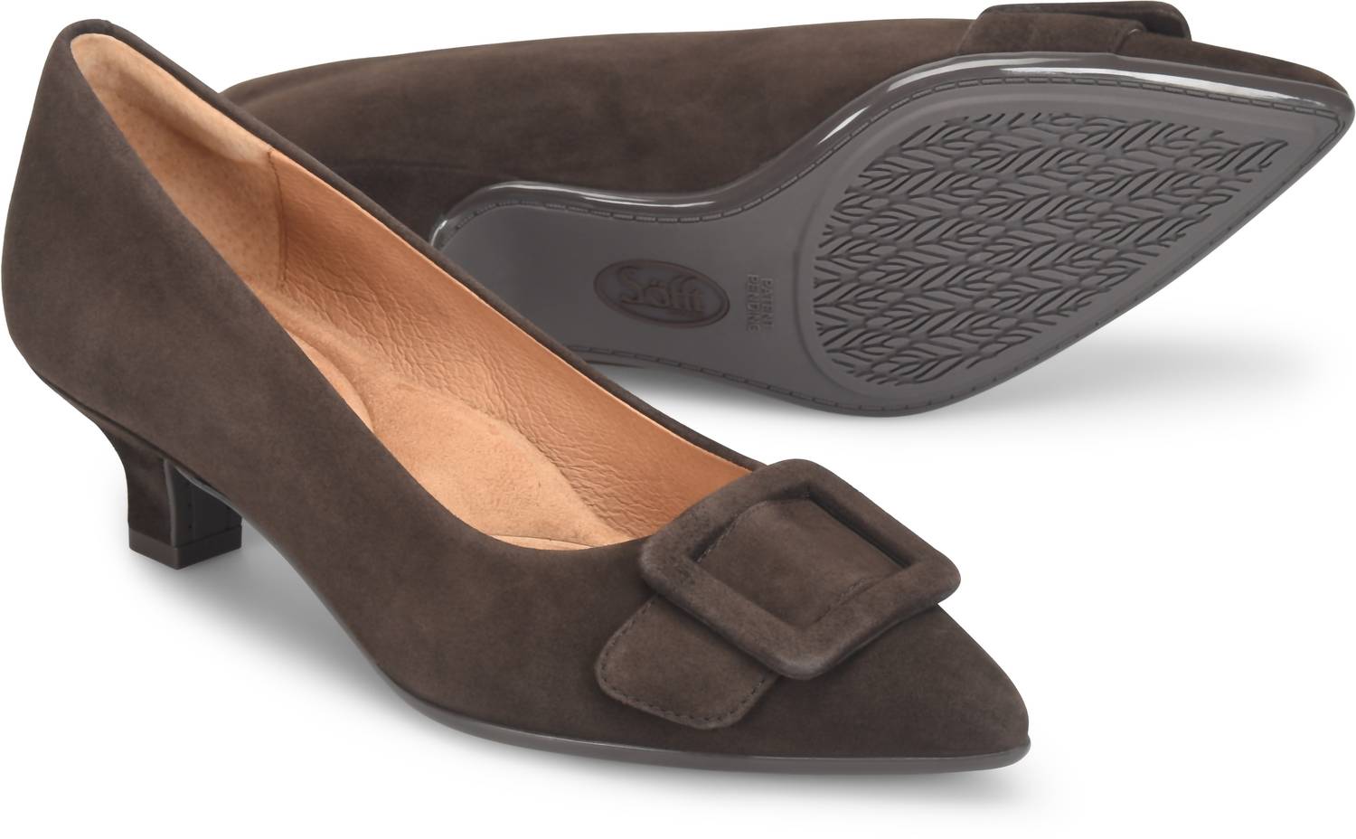Sofft Women's Sadie Kitten Heel Pump in chocolate brown - women's heels - view 5