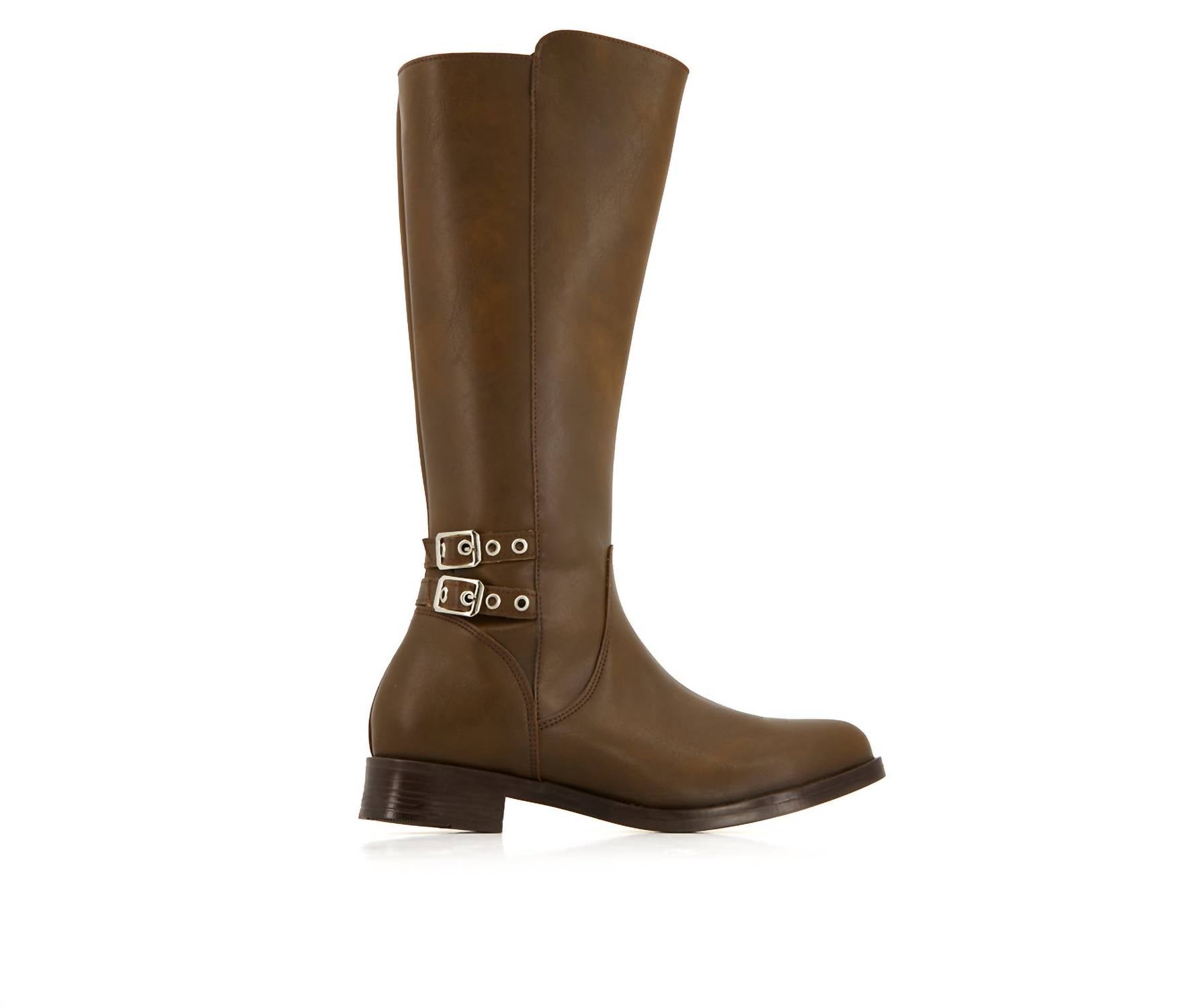 Andrea - Women's Tall Riding Elastic Shaft Boots