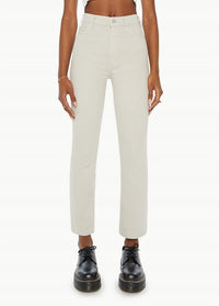 Mother Hustler Flood High-rise Bootcut Jeans in feather grey - women's jeans