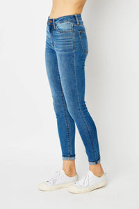 Judy Blue - High Waist Cuffed Hem Skinny Jeans