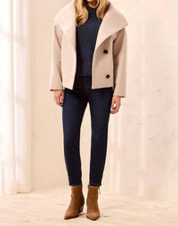 Tribal - Lofty Chic Funnel Neck Jacket