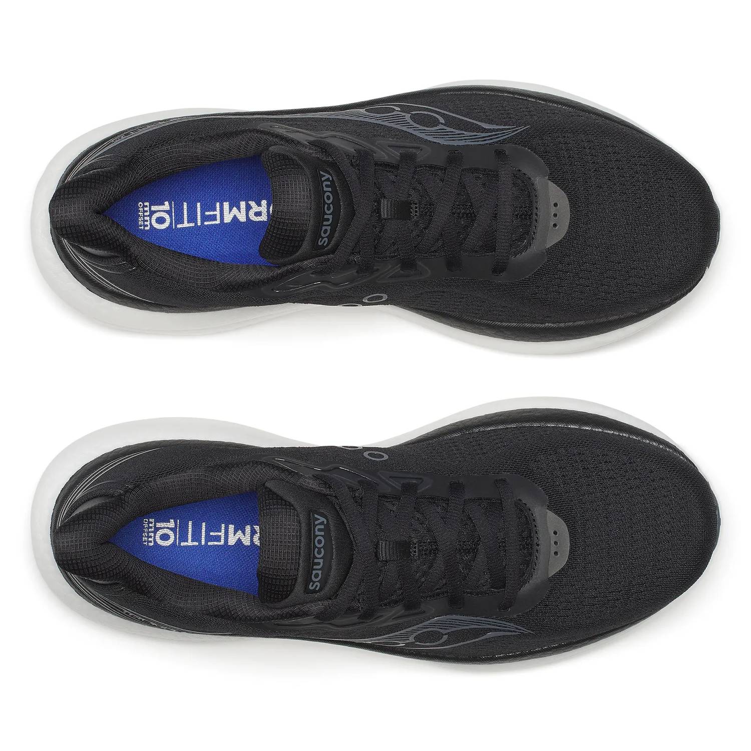 SAUCONY Men's Triumph 23 Running Shoes in black white 3 - men's shoe - view 5